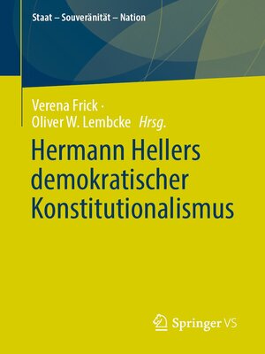 cover image of Hermann Hellers demokratischer Konstitutionalismus